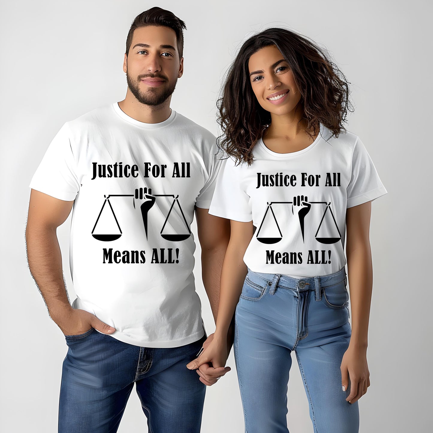 Justice 4 All T-Shirt | Equality Graphic Tee | Social Justice Shirt | Human Rights Statement Apparel |