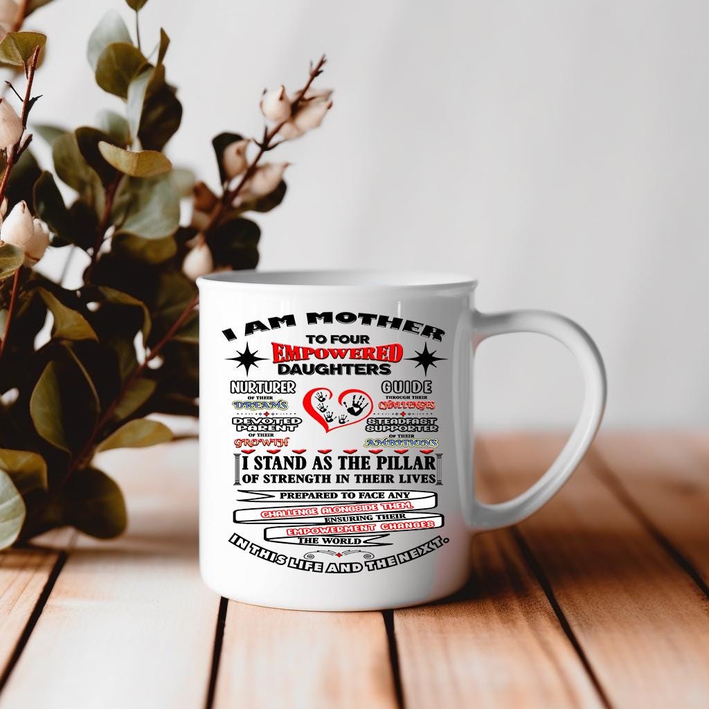 Custom Sublimation/DTF PNG – I Am Mother to Empowered Daughters | Personalized Girl Mom Digital File | Mother’s Day Shirt Design