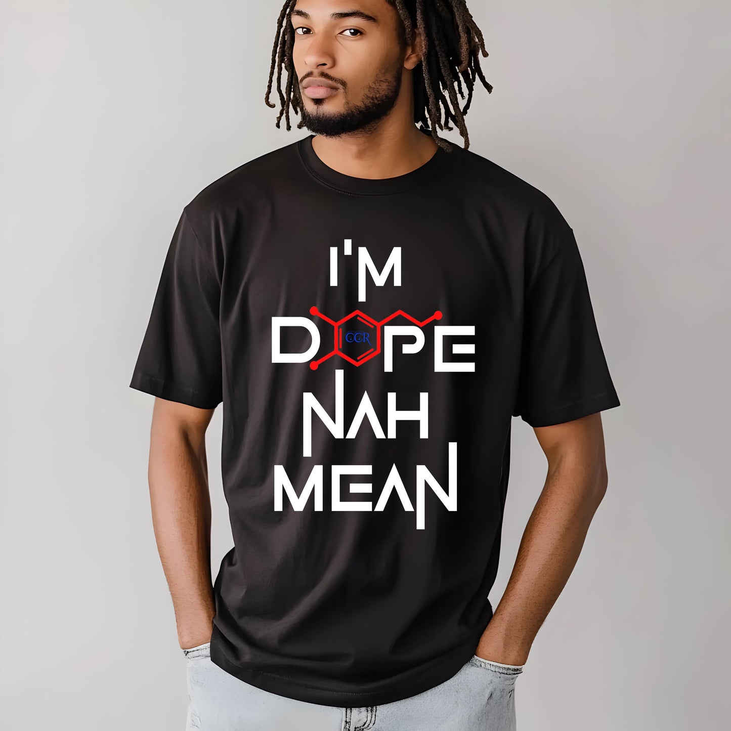 Dopamine Molecule Shirt | Unisex Science Graphic Tee | Mental Health & Happiness Chemistry T-Shirt | Science Lover Gift