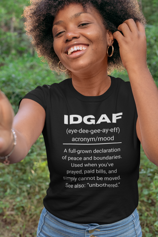 IDGAF Gen X Urban Dictionary Tee