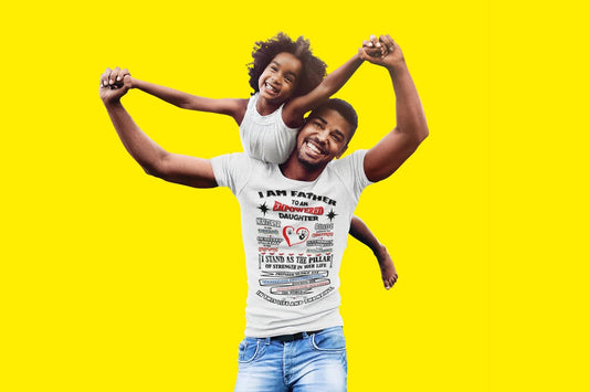 Custom Sublimation/DTF PNG – I Am Father to Empowered Daughters | Personalized Girl Dad Digital File | Father’s Day Shirt Design