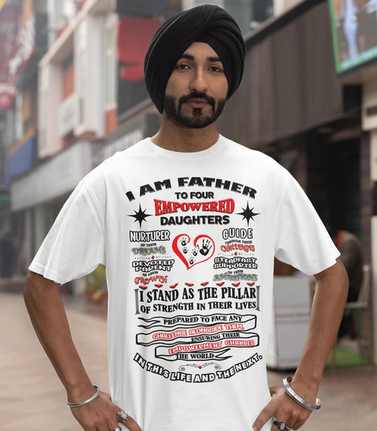 Custom Sublimation/DTF PNG – I Am Father to Empowered Daughters | Personalized Girl Dad Digital File | Father’s Day Shirt Design